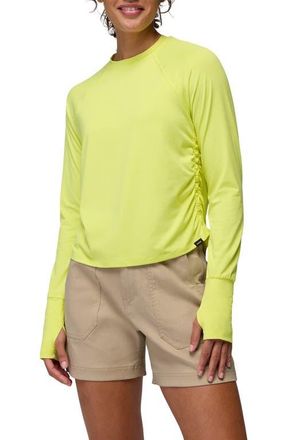 Prana Gathered Long Sleeve T-Shirt in Gecko Pop at Nordstrom, Size Small