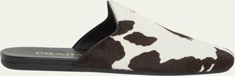 Prada Pony Hair Flat Mules