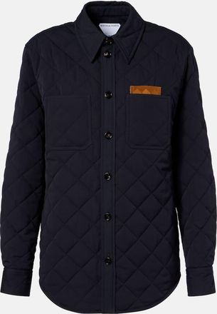 Bottega Veneta Giacca camicia trapuntata in misto cotone