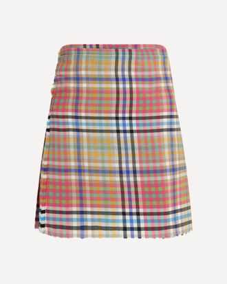 Vivienne Westwood Heather Check Mini Kilt Female 38