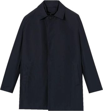 Brooks Brothers Cappotto con design a strati - Blu