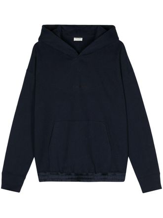 Saint Laurent Hoodie met geborduurd logo - Blauw
