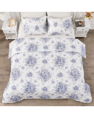 Melange Home 400Tc Toile Duvet Set