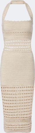 Retrof&ecirc;te Retrof&ecirc;te Jaycee crochet cotton-blend midi dress