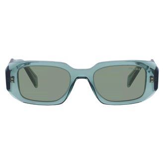 Prada Green Mirror Rectangular Ladies Sunglasses PR 17WS 11R10E 49