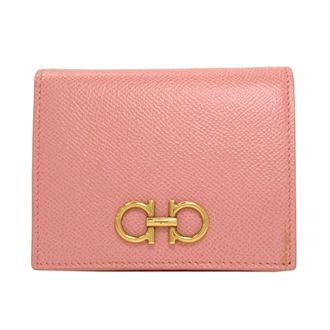 Ferragamo Gancini Leather Wallet (Bi-Fold) (Pre-Owned)