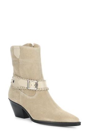 Bos. & Co. Tartan Bootie in Beige Suede at Nordstrom Rack, Size 10-10.5Us / 41Eu