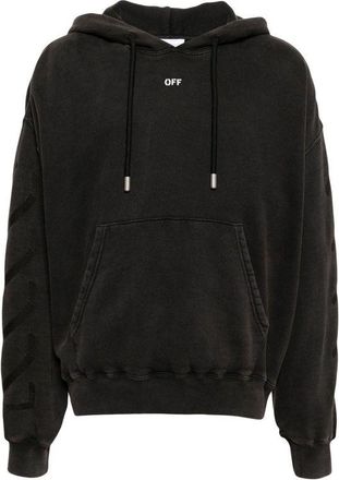 Off-white Black Cotton Mens Sweatshirt