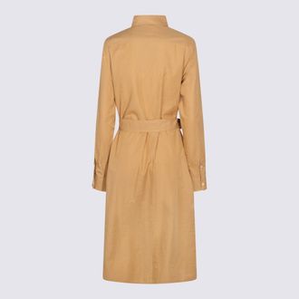 Polo Ralph Lauren Womens Dresses Camel Co Linen