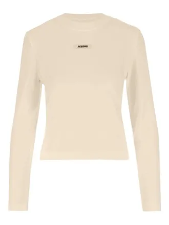 Jacquemus das Grosgrain -Logo -Top