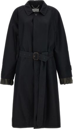 Maison Margiela Long Single-breasted Trench Coat