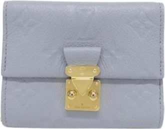 Louis Vuitton Pre-owned Wallets, female, Blue, Size: ONE SIZE Pre-owned Vintage Tri-fold Wallet