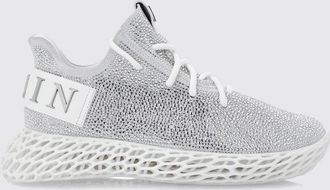 Philipp Plein Sneakers Skeleton Runner in pelle laminata con cristalli
