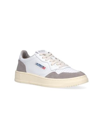 Autry Leather and Suede Sneaker - White