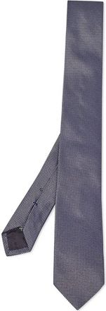 BOSS Cravatta in seta a fantasia - Blu