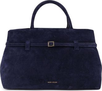 Manu Atelier Le Cambon 35 - Dames - Handtassen - Blauw - ONE Size - Leer - Tassen