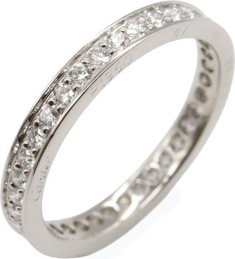 Cartier Clear Platinum 950 Band Ring (Pre-Owned)