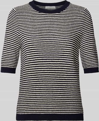 Christian Berg Strickpullover mit 1/2-Arm in Dunkelblau, Gr&ouml;&szlig;e M