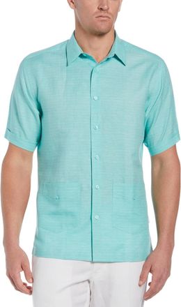 Cubavera Mens Guayabera Yarn Dyed Striped Shirt
