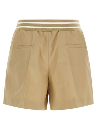 Moschino Womens Beige Cotton Bermuda Shorts