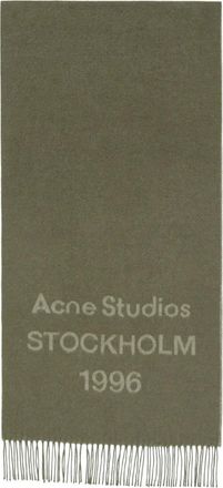 Acne Studios Sciarpa con decorazione - Verde
