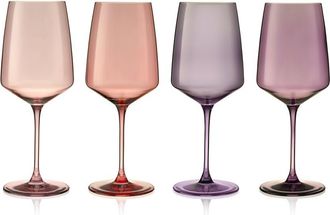 Viski Set Of 4 Reserve Nouveau Assorted Moonrise Glasses