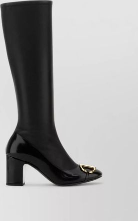 Gucci knee-high leather block heel boots
