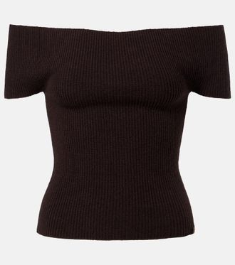 Extreme Cashmere N&deg;381 Libra cashmere-blend top