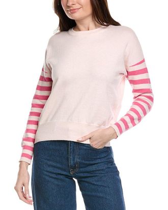 Brodie Stripe Cashmere-Blend Sweater
