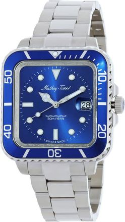 Mathey-Tissot Mathy Vintage Square Quartz Blue Dial Mens Watch H902QABU