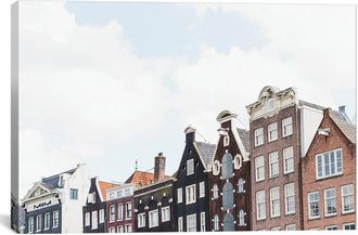 iCanvas Icanvas Canal Homes I, Amsterdam By Lovelylittlehomeco Wall Art