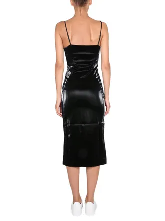 McQ by Alexander McQueen Slim Fit Polyester Dress - Black