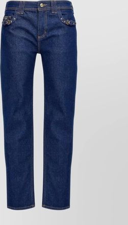 Versace Jeans Couture judy denim trousers featuring contrast stitching