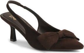 New York & Company Cori Pointed Toe Slingback Pump in Chocolate at Nordstrom Rack, Size 8.5
