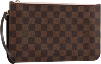 Louis Vuitton Pre-owned Canvas Pouch - Dames - Vintage Clutch - Bruin - ONE Size - Vintage