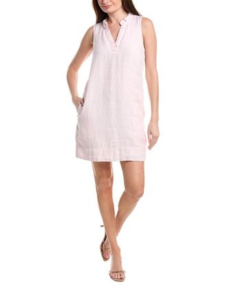Tommy Bahama Two Palms Double Ruffle Linen Shift Dress