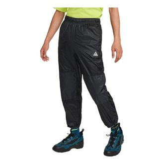 Nike Mens Nike Solid Color Small Logo Label Waterproof Bundle Feet Sports Pants/Trousers/Joggers Black DB1135-045