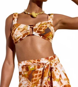 Marie Oliver Neela Bikini Top In Beige