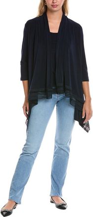 Joseph Ribkoff Lace Hem Cardigan