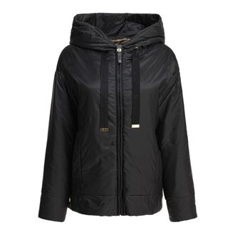 Max Mara Light Jackets, female, Black, Size: XS Black Padded Jacket for Women