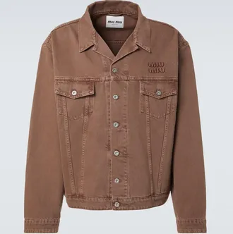 Miu Miu Logo denim jacket