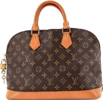 Louis Vuitton Borsa a tracolla Alma PM in tela con monogramma - Marrone