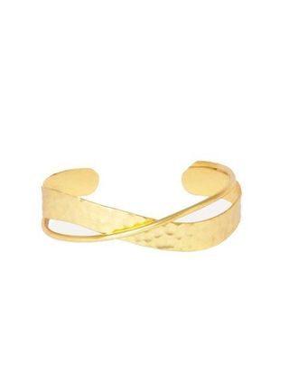 Ottoman Hands Evenness Hammered Bangle Bracelet in Brass at Nordstrom