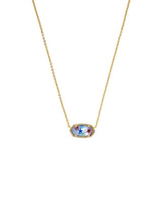 Kendra Scott Elisa Necklace In Red White & Blue Illusion