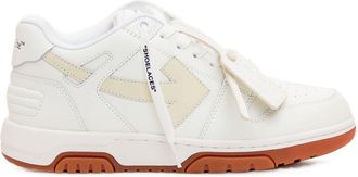 Off-white Out Of Office panelled leather sneakers