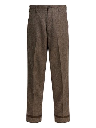 Maison Margiela Pantaloni con passanti per cintura - Marrone