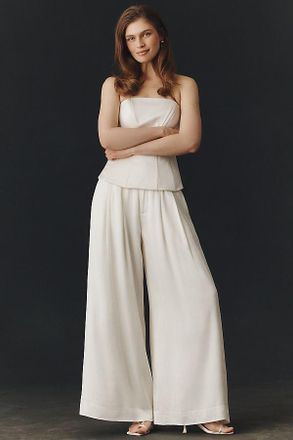 BHLDN Satin Palazzo Pants