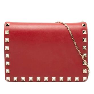 Valentino Pre-owned Crossbody Bag - Dames - Pre-owned - Rood - Maat: ONE Size Leer