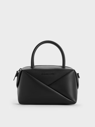 Charles & Keith Midori Geometric Bowling Bag
