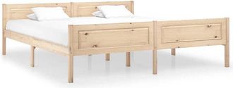 vidaXL Vidaxl - Estructura de cama sin colchón madera maciza de pino 180x200 cm